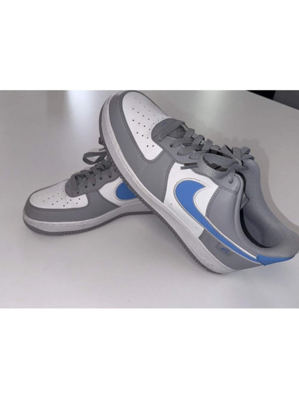 Nike Air Force 1 '07 Next Nature Men’s Wolf Gray & University Blue Size 10.5